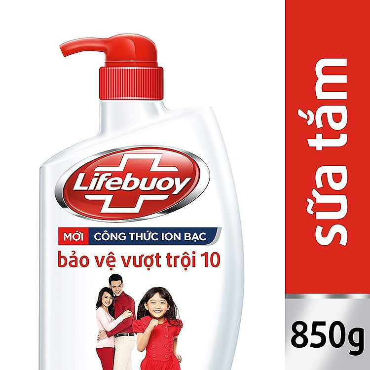 Sữa Tắm Lifebuoy Bảo Vệ Vượt Trội (850g)