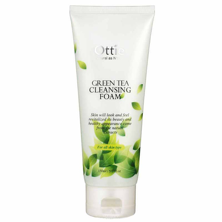 Sữa Rửa Mặt Trà Xanh Ngăn Mụn Cho Da Nhạy Cảm Ottie (150ml)
