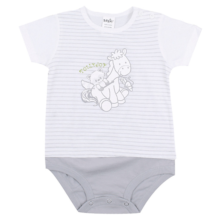 Bộ Áo Liền Quần Tolly Joy 00366 Sọc Xám