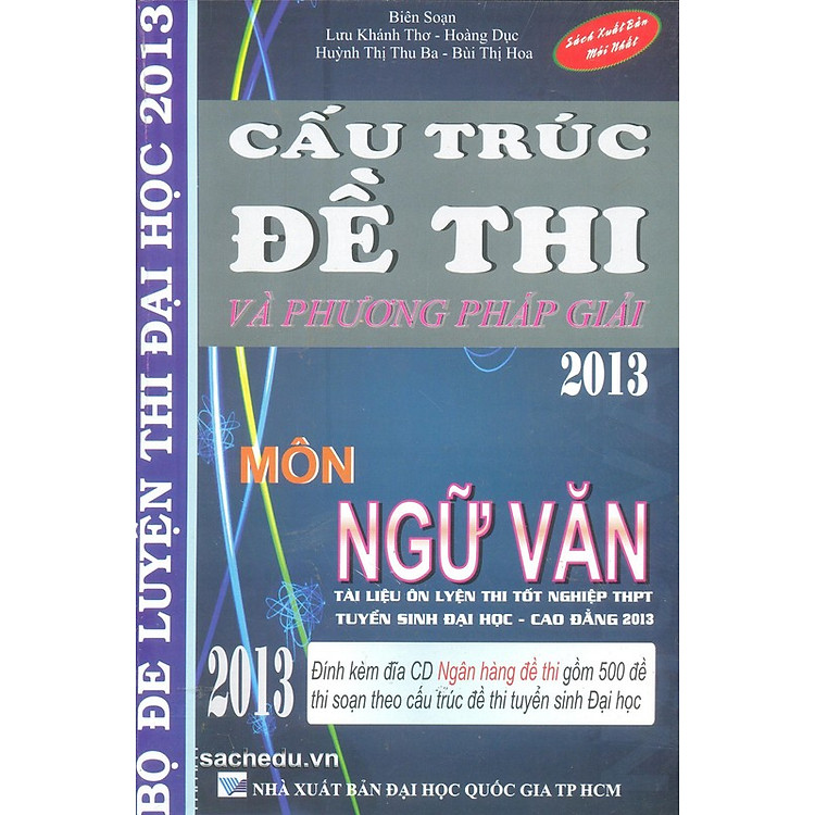 Sách Cấu Trúc Đề Thi Và Phương Pháp Giải 2013 - Môn Ngữ Văn