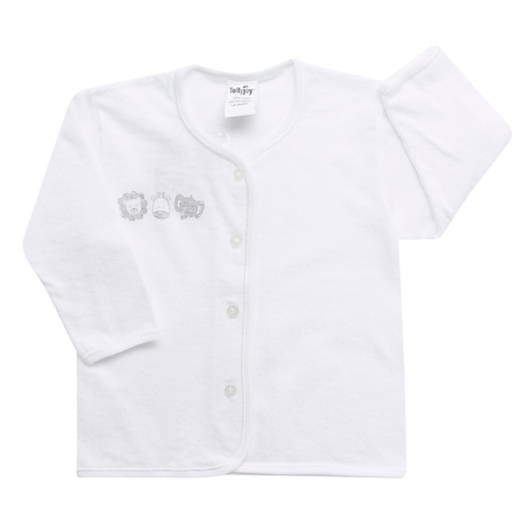 Áo Dài Tay Cho Bé Tolly Joy 576 – Trắng