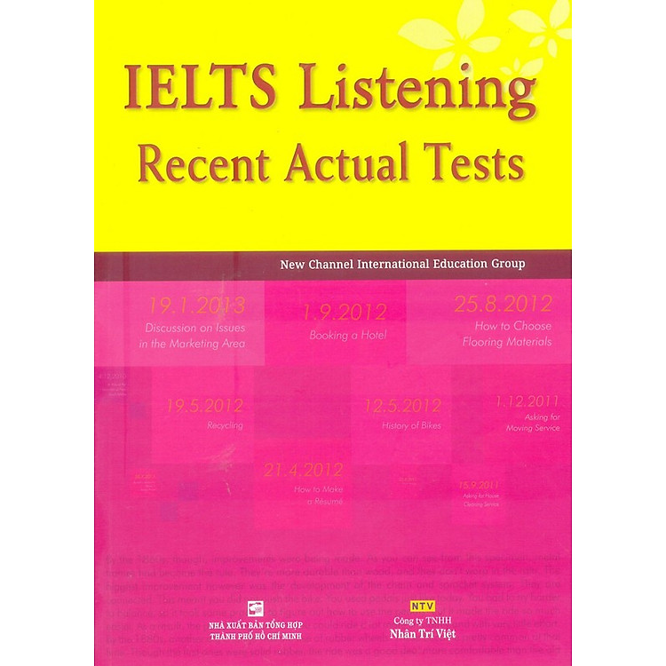 IELTS Listening Recent Actual Tests