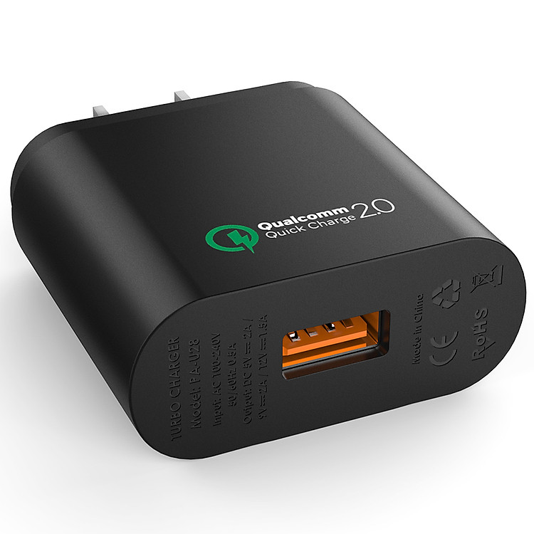 Adapter Sạc AuKey PA-U28 - 14015001 1 Cổng USB - Hàng Chính Hãng