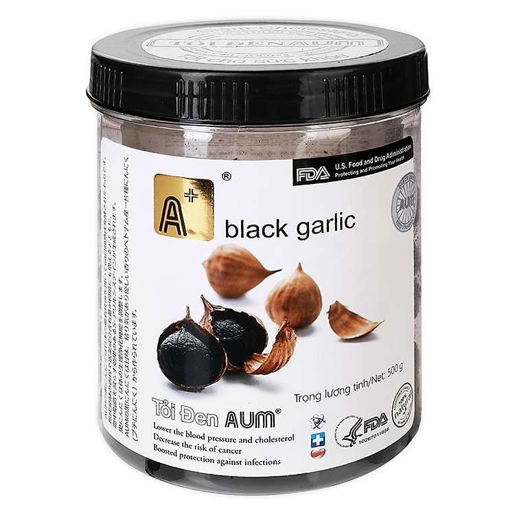 Tỏi Đen AUM Black Garlic bóc vỏ (500g)