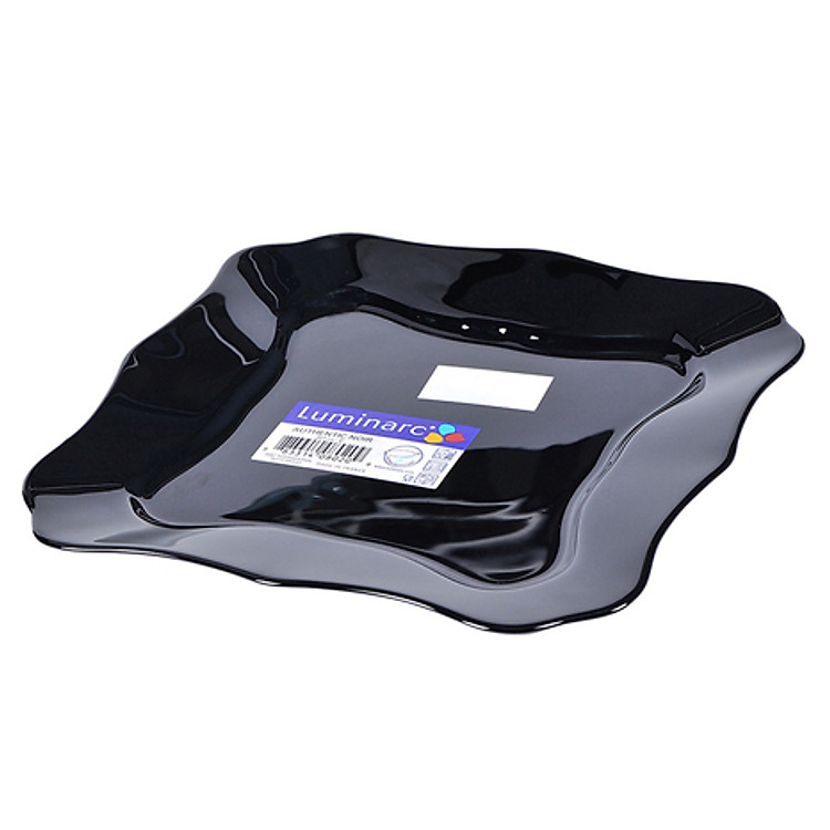 Đĩa Thủy Tinh Luminarc Authentic Black Dessert E4954 - (20.5cm)