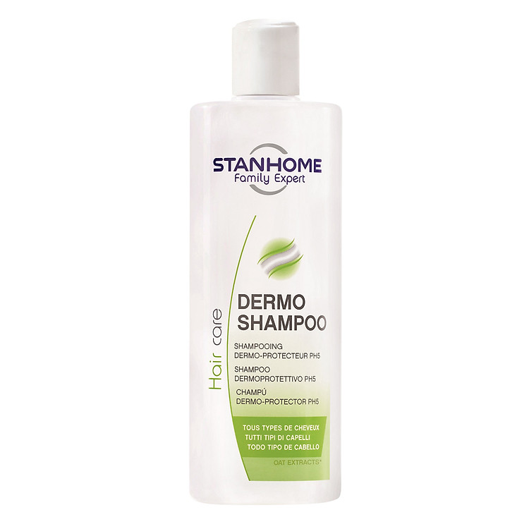 Dầu Gội Không Xà Phòng, pH5 Với Tinh Chất Yến Mạch Stanhome Dermo Shampoo 400ml - 05446