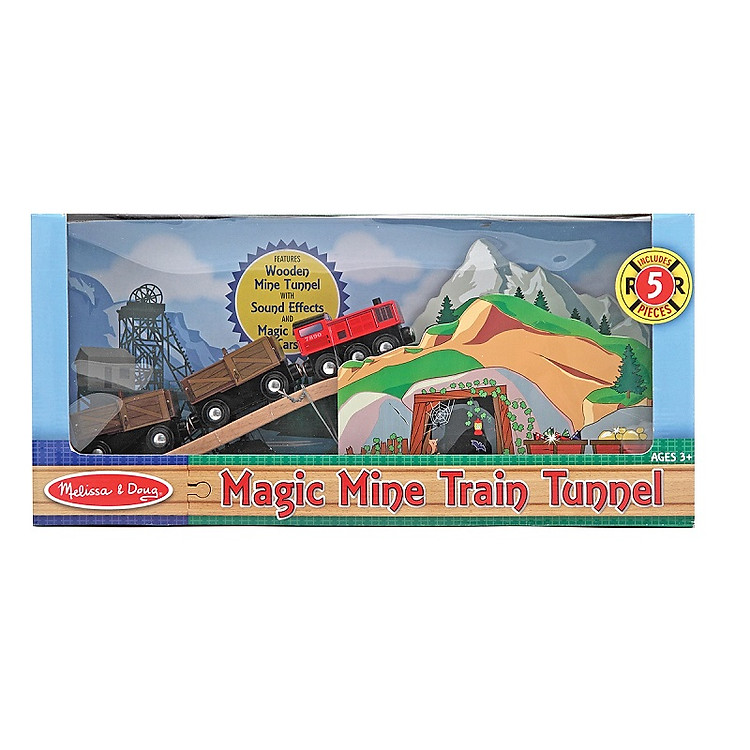 Đồ Chơi Gỗ Mô Hình Melissa & Doug Xe Lửa Đường Hầm - MB619