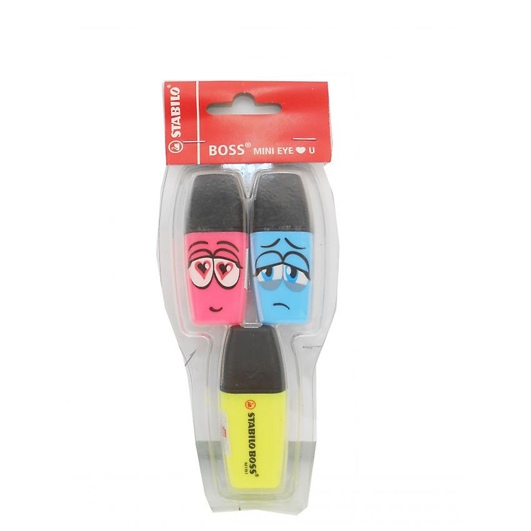 Bộ Bút Dạ Quang Stabilo Boss Mini Ghost HL07-3B