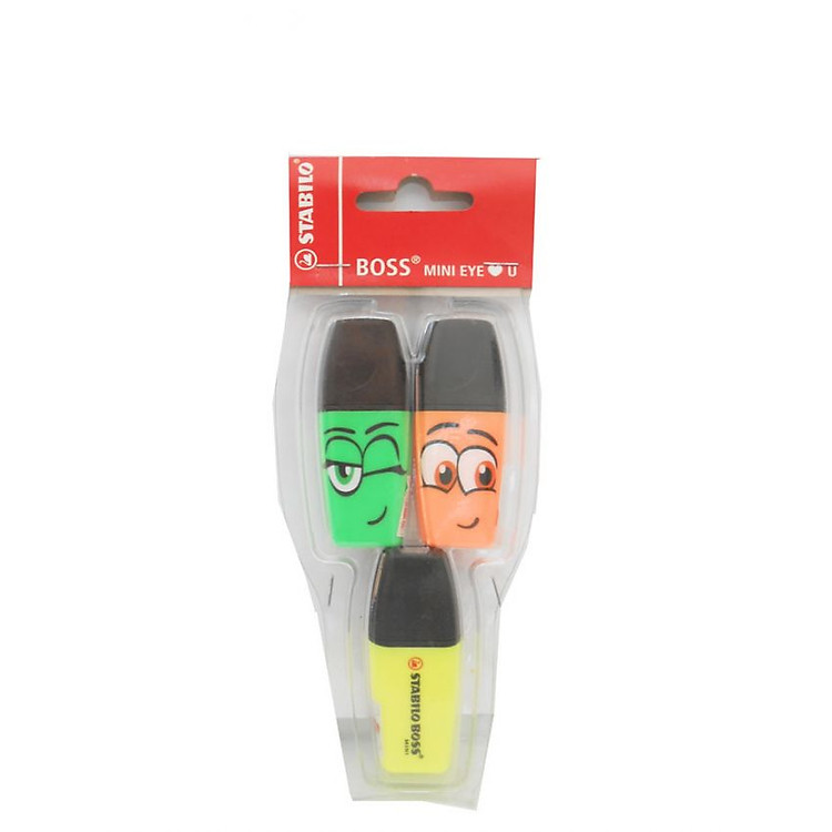 Bộ Bút Dạ Quang Stabilo Boss Mini Ghost HL07-3G