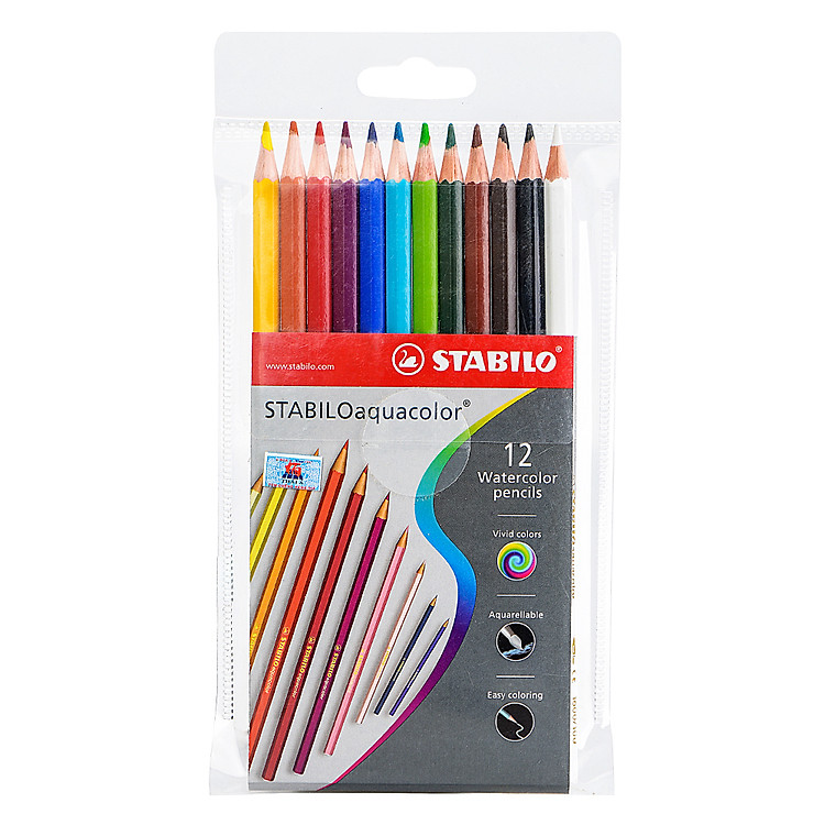 Bút Chì Màu Nước Stabilo Vỉ 12 Màu - CLW1612P
