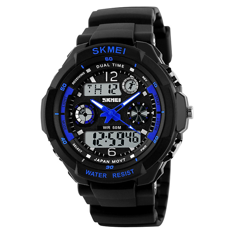 Đồng Hồ Bé Trai Dây Plastic SKMEI S-SHOCK 0931 - Xanh Dương