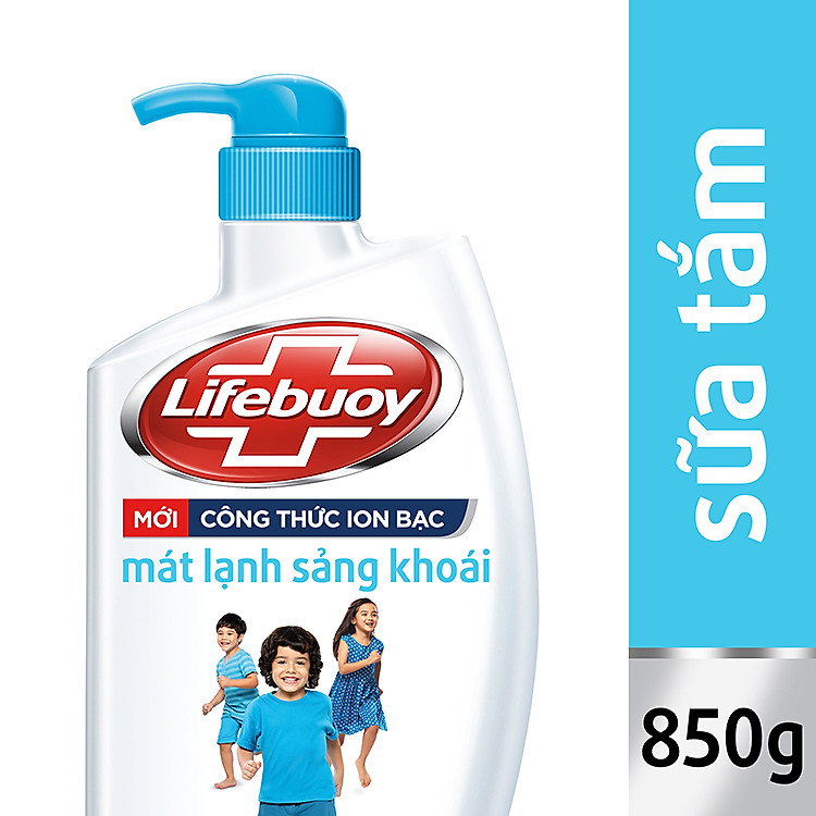 Sữa Tắm Lifebuoy Sạch Khuẩn Bảo Vệ Khỏi 99.9% Vi Khuẩn Gây Bệnh Tạo Cảm Giác Mát Lạnh Sảng Khoái Trên Da 850g