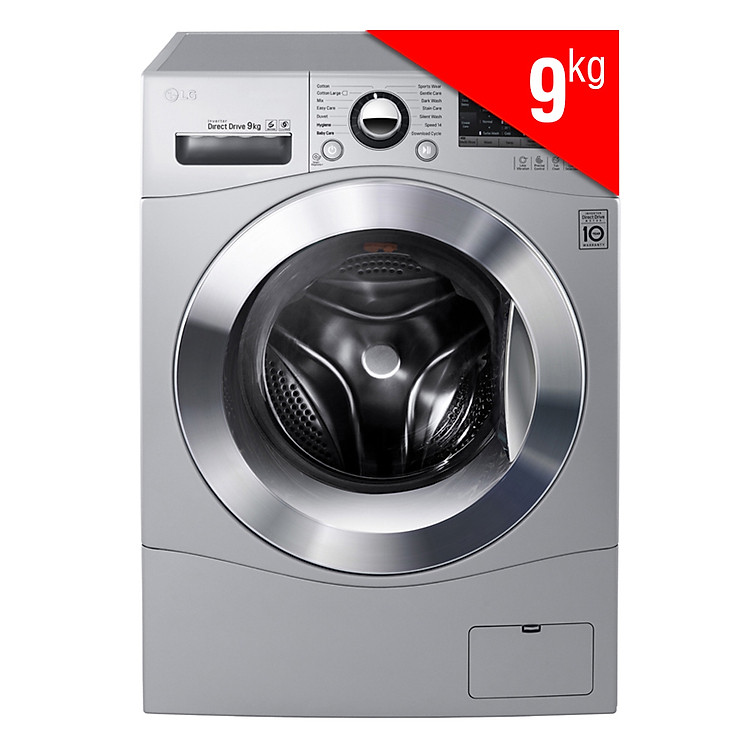 Máy Giặt Cửa Ngang Inverter LG F1409NPRL (9kg) - Bạc - Hàng Chính Hãng