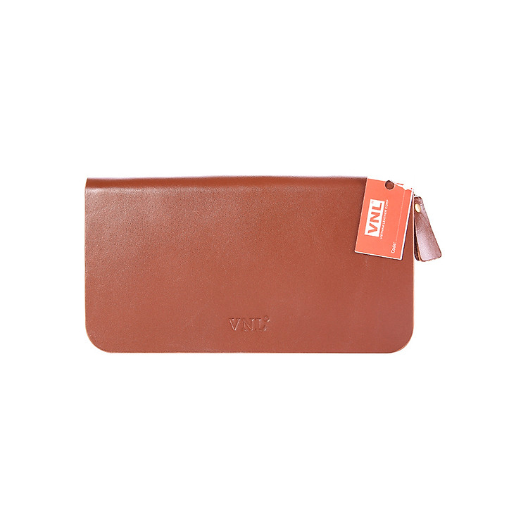 Ví Nữ Cầm Tay Da Thật Cao Cấp Da Giày Việt Nam VNLVN029N - Nâu