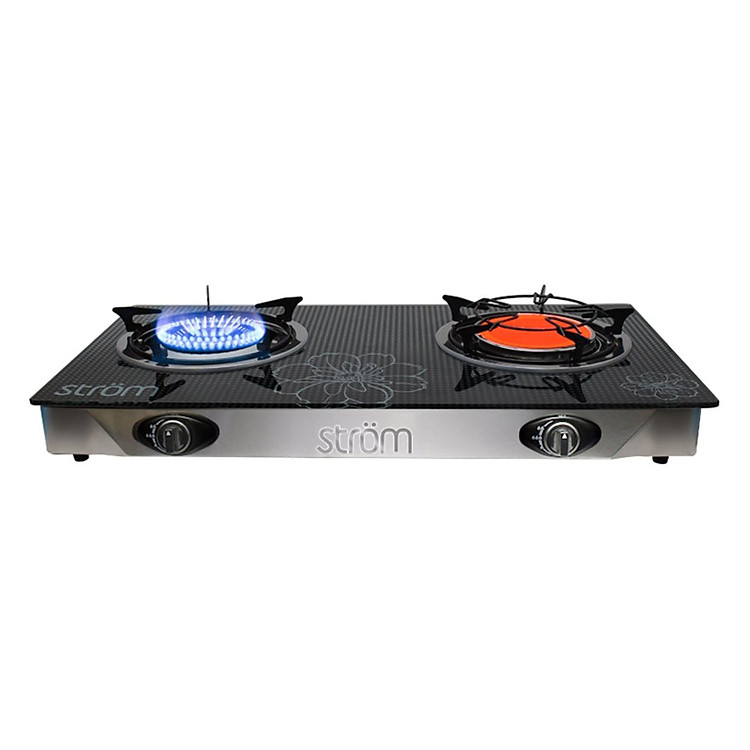 Bếp Gas Đôi Mặt Kính Strom 002250 - Hàng chính hãng