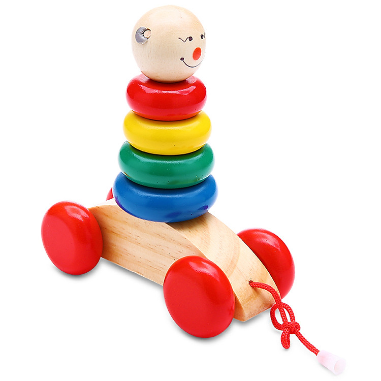 Đồ Chơi Gỗ Xếp Mô Hình Vietoys Xe Thuyền Con Gấu VT3P-0072