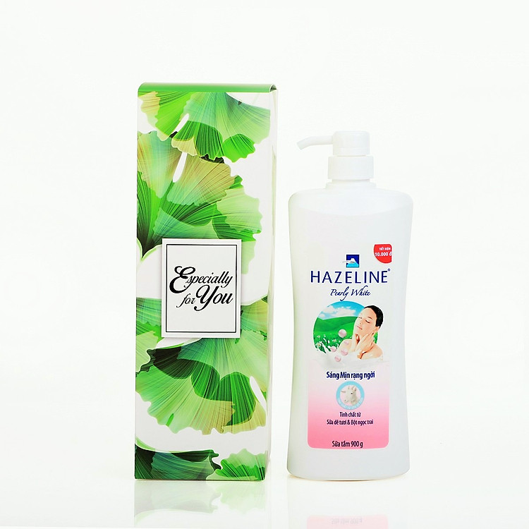Hộp Quà Sữa Tắm Hazeline Sữa Dê Và Ngọc Trai (900gr)