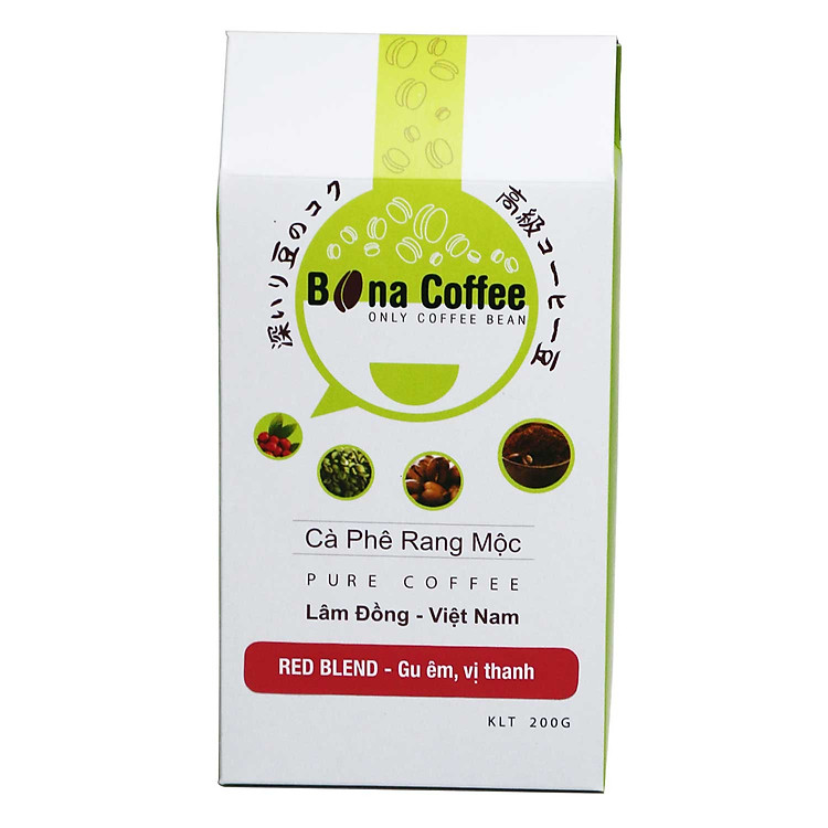 Cà Phê Rang Xay Nguyên Chất Bona Coffee - Red Blend 200g