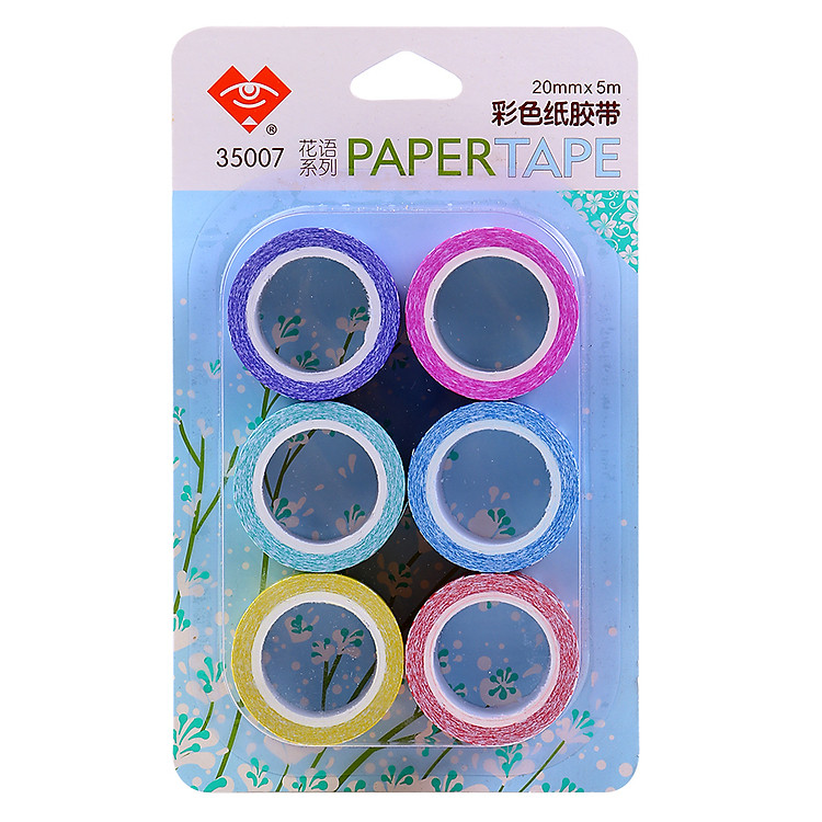 Băng Keo Giấy 6 Màu Aihua 35007