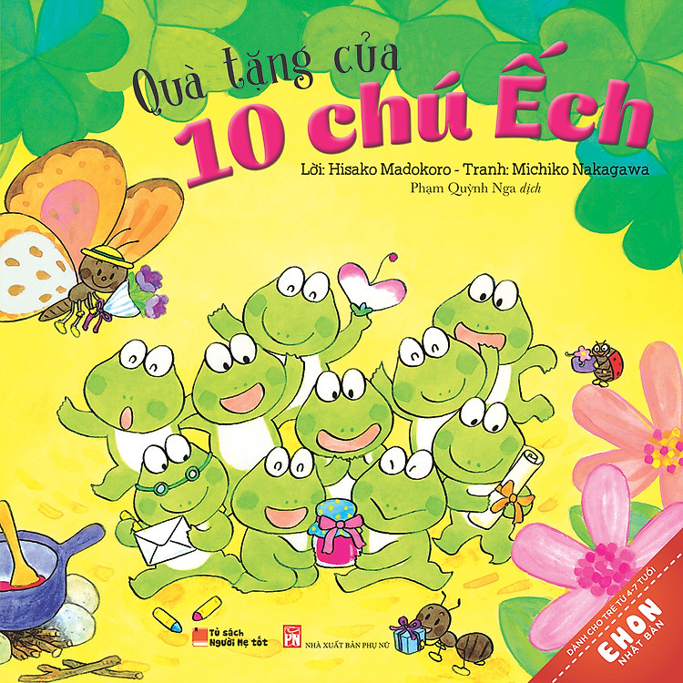 Truyện Ehon Nhật Bản - Quà Tặng Của 10 Chú Ếch