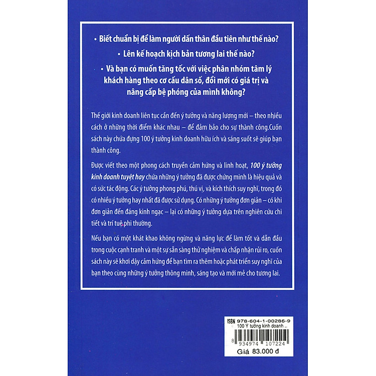 100 Ý Tưởng Kinh Doanh Tuyệt Hay - Ảnh 2