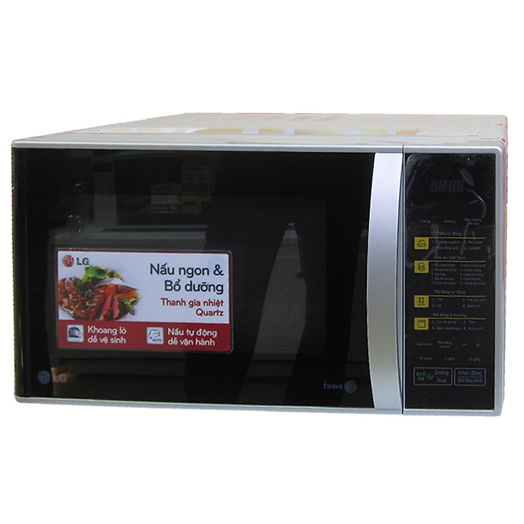 Lò Vi Sóng Điện Tử Có Nướng LG MH6842B - 28L (Trắng Đen)