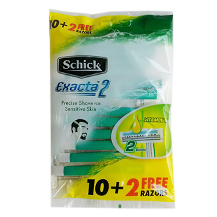 Vỉ 12 Cây Dao Cạo Schick Execta2 12s - 100196728 - 4891228607043