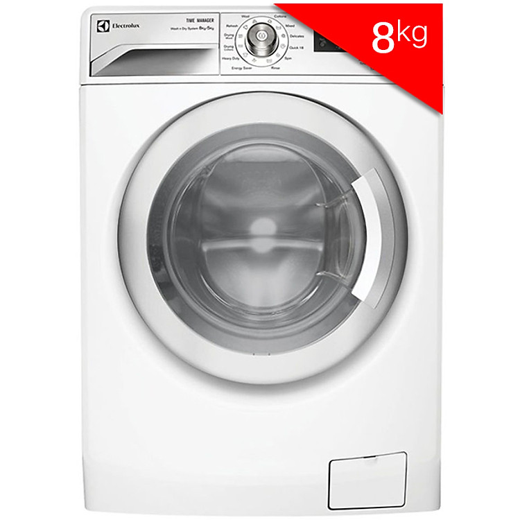 Máy Giặt Cửa Ngang Inverter Electrolux EWF12832S (8kg) - Trắng - Hàng Chính Hãng