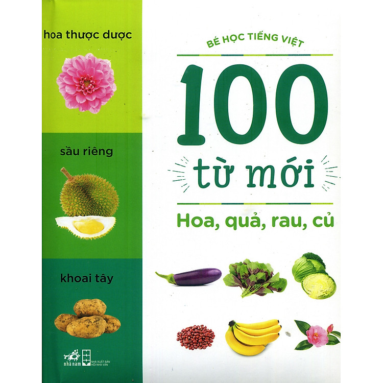 Sách 100 Từ Mới - Hoa, Quả, Rau, Củ