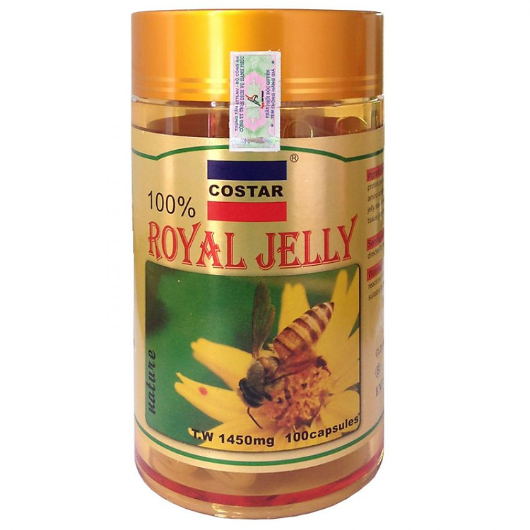 Thực Phẩm Chức Năng Viên Uống Sữa Ong Chúa Costar Royal Jelly 1450Mg - Hộp 100 Viên