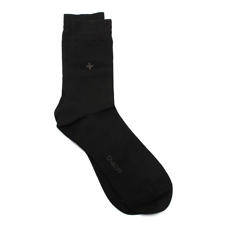 Vớ Nam Modal Cổ Cao Hoa Văn Răng Cưa ON&OFF 1021007 - Đen