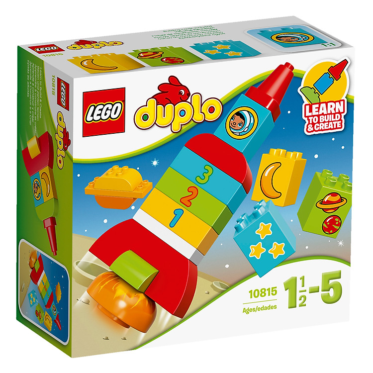Mô Hình LEGO Duplo - Tên Lửa Học Số Đầu Tiên Của Bé 10815 (18 Mảnh Ghép)