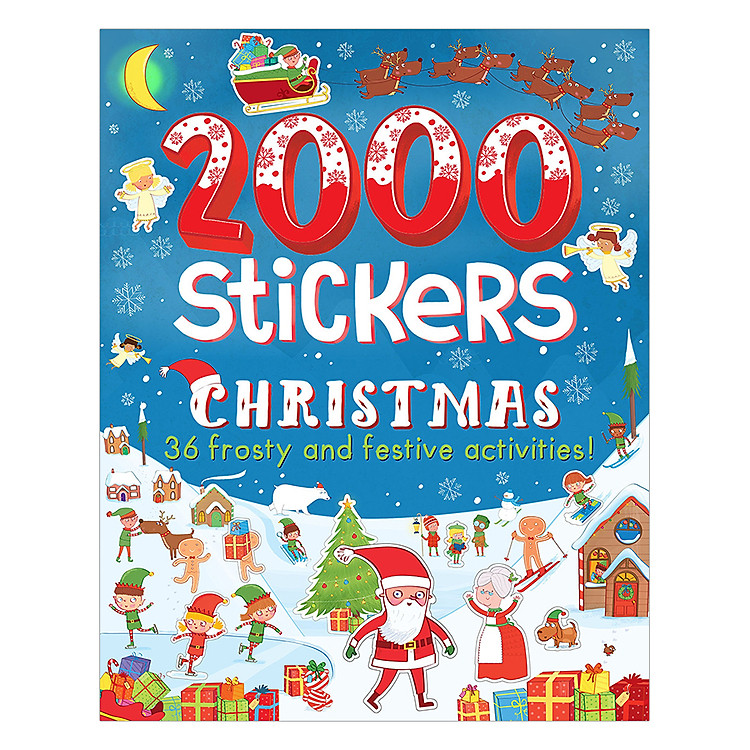 Sách 2000 Stickers Christmas: 36 Frosty And Festive Activities