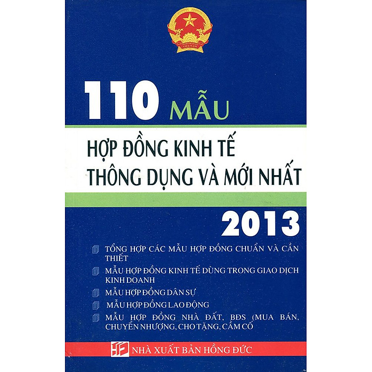 Sách 110 Mẫu Hợp Đồng Kinh Tế Thông Dụng Và Mới Nhất 2013