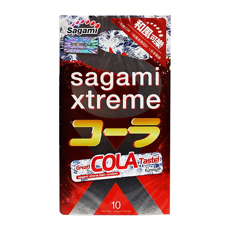 Bao Cao Su Sagami Xtreme Xtreme Cola - Hộp 10 Gói