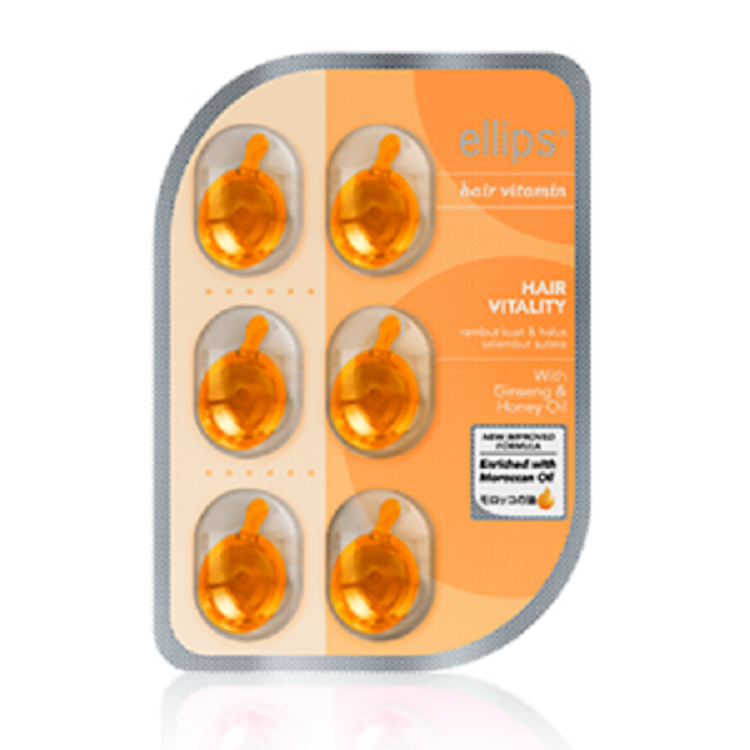 Vỉ 6 Viên Serum Vitamin Dưỡng Tóc Sức Sống Mới Ellips Hair Vitality - 100707075