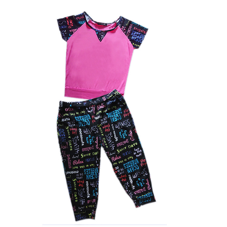 Đồ Bộ Mặc Nhà Bé Gái CIRINO BD_BE_SIC003 - Hồng Sen Phối Chữ