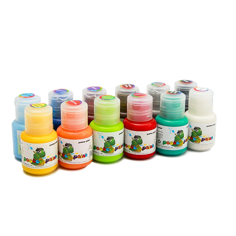 12 Chai Màu Vẽ Poster Paint 30ml POSTER-12B