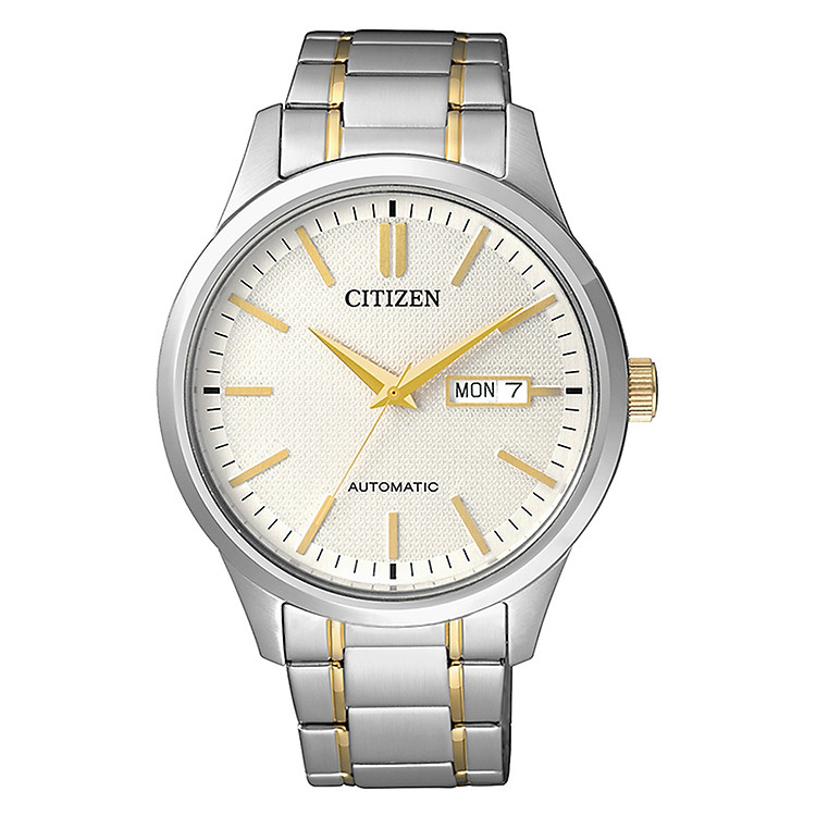 Đồng Hồ Nam Citizen Dây Thép Không Gỉ NH7524-55A - Mặt Trắng (Sapphire)