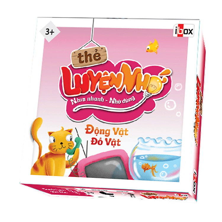 Sách Thẻ Luyện Nhớ - Động Vật - Đồ Vật