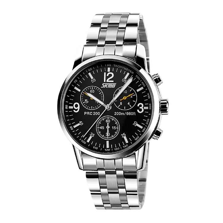 Đồng Hồ Nam Dây Kim Loại SKMEI 9070CS - Đen