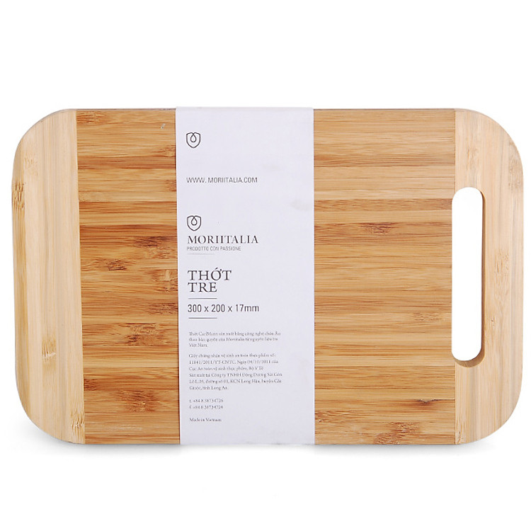 Thớt Tre Moriitalia NB77 THOT00008068 (30x20x1.7cm)