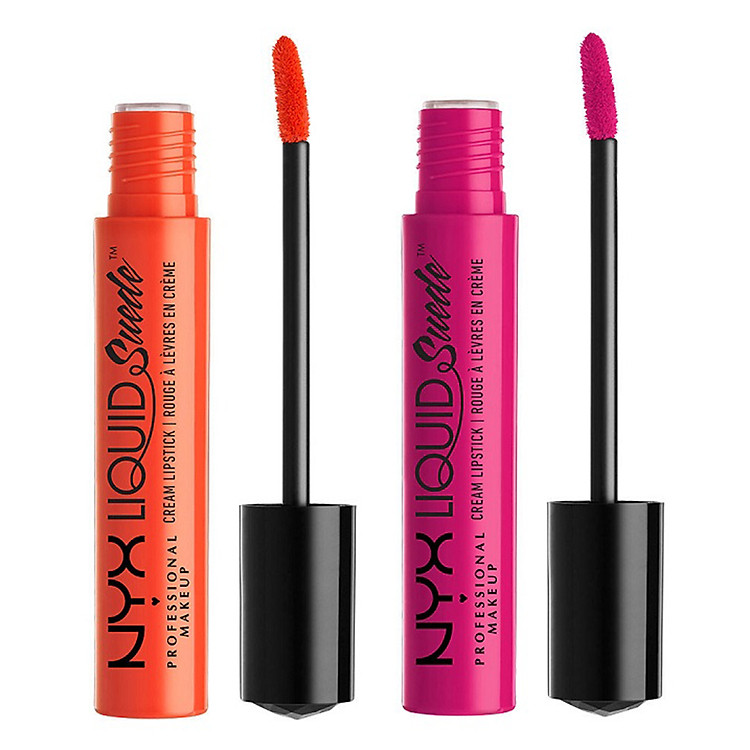 Combo 2 Son Kem Lì NYX Professional Makeup Suede Cream Lipstick (4ml / Cây) - Orang Conty - LSCL05 Và LSCL08