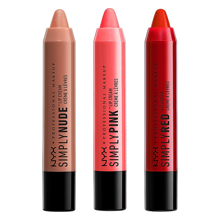 Combo 3 Son Bút Tông Nude NYX Professional Makeup Simply