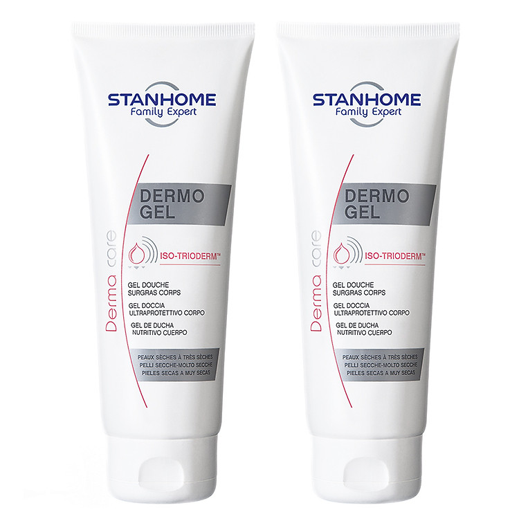 Combo 2 Sữa Tắm Không Xà Phòng Cho Da Khô Và Da Nhạy Cảm Stanhome Dermo Gel - (250ml / Tuýp)