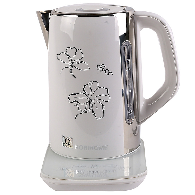 Ấm Đun Siêu Tốc Cao Cấp KORIHOME EKK-101-W 1.7L - Hàng chính hãng