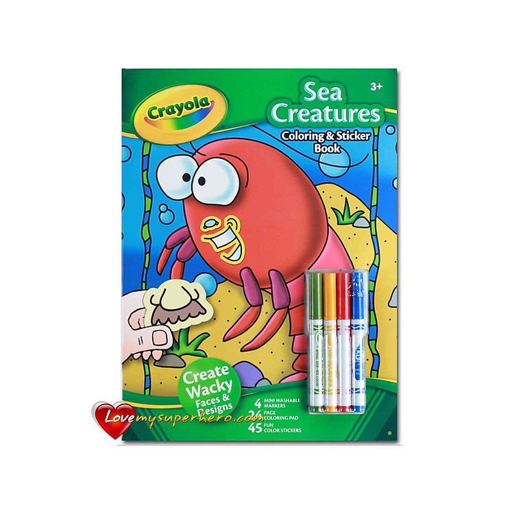 BM - Bộ Bút Lông 4 Màu Và Giấy Tô Màu 2 Mặt Crayola - 041903A000