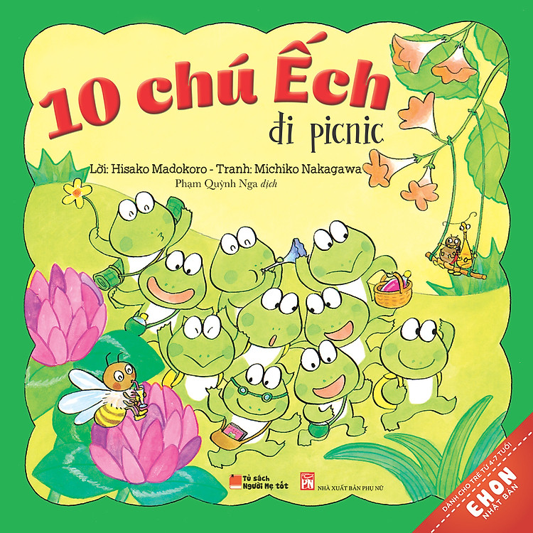 Truyện Ehon Nhật Bản - 10 Chú Ếch Đi Picnic
