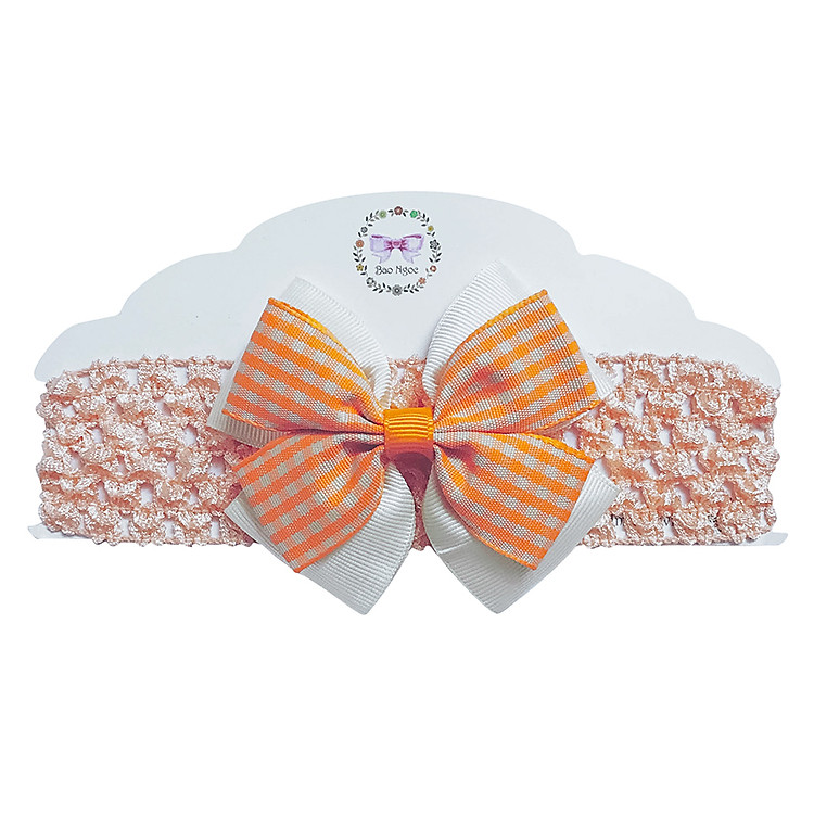 Băng Đô Đính Nơ Bảo Ngọc BN-2017-20 - Cam