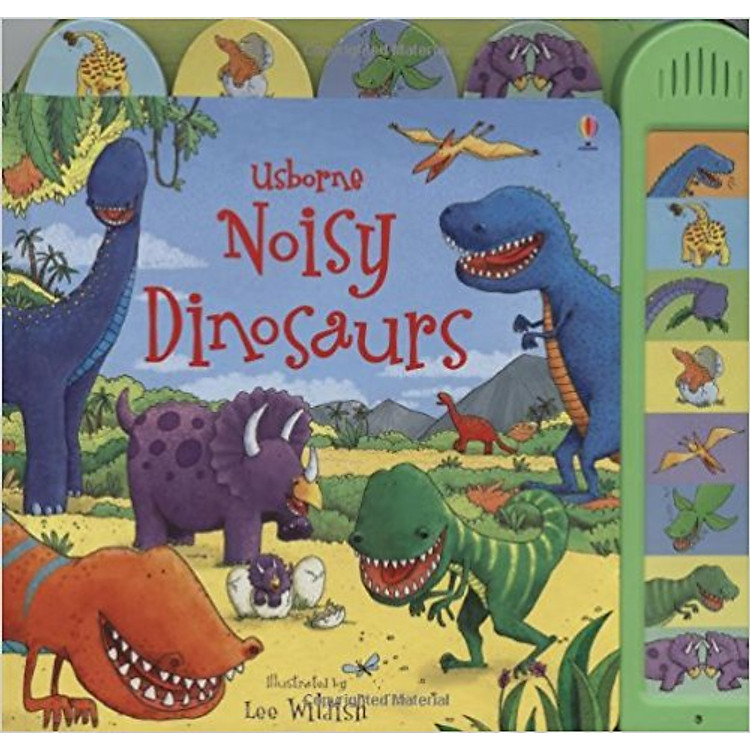 Sách Usborne Noisy Dinosaurs